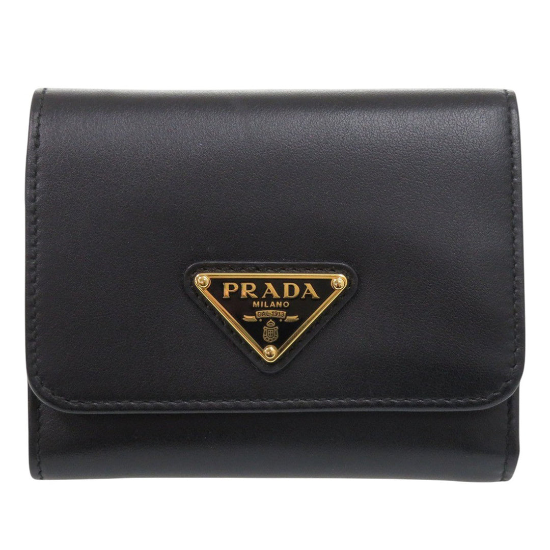 Prada City Veau Trifold Portefeuille