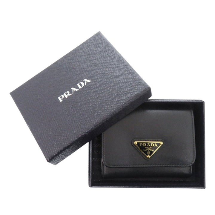 Prada City Veau Trifold Portefeuille