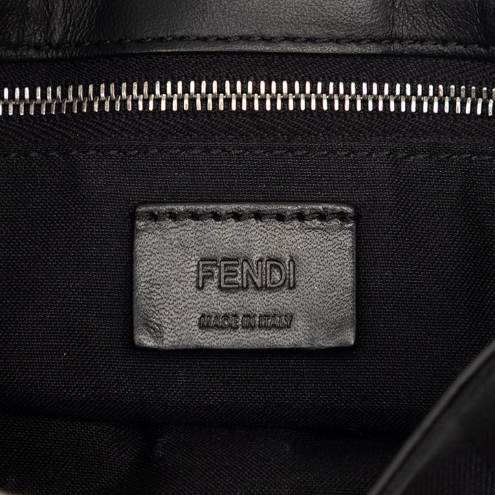 Fendi Pequin Nylon Convertible Baguette Pochette