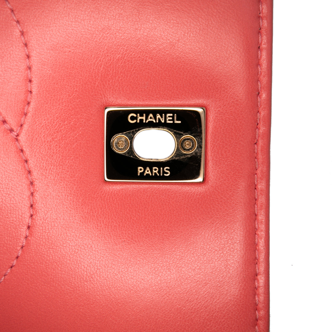 Quilted Lambskin Trendy CC Flap Pink - Gaby Paris