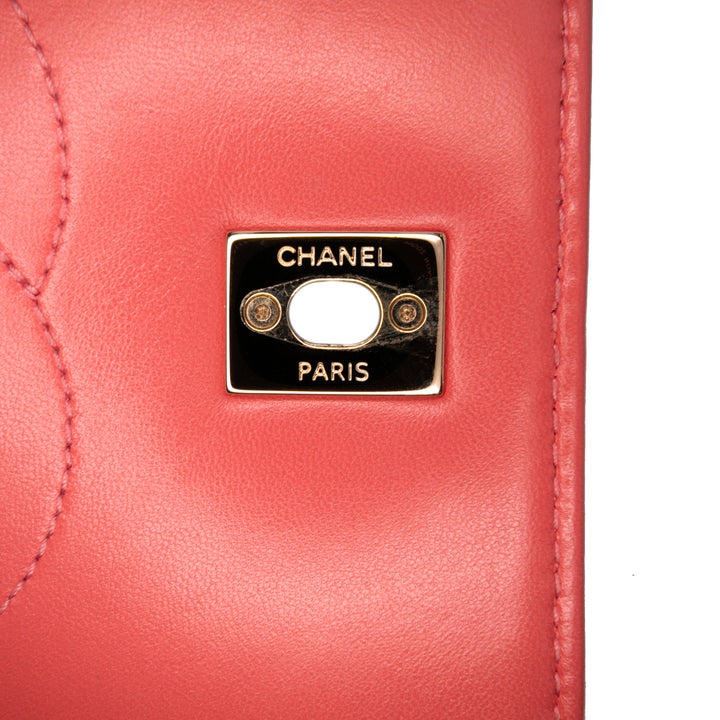 Quilted Lambskin Trendy CC Flap Pink - Gaby Paris