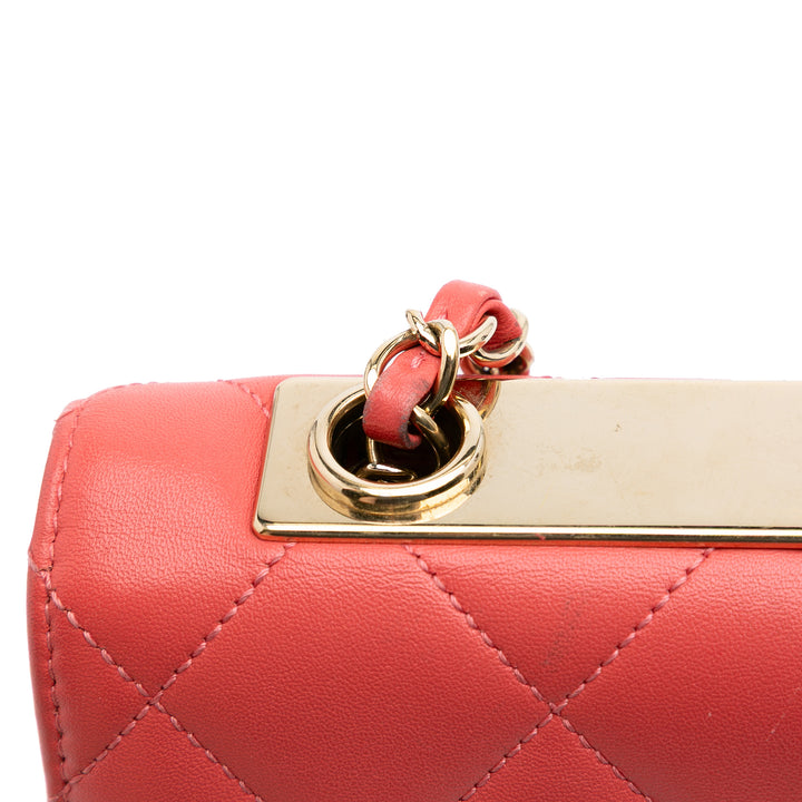 Quilted Lambskin Trendy CC Flap Pink - Gaby Paris
