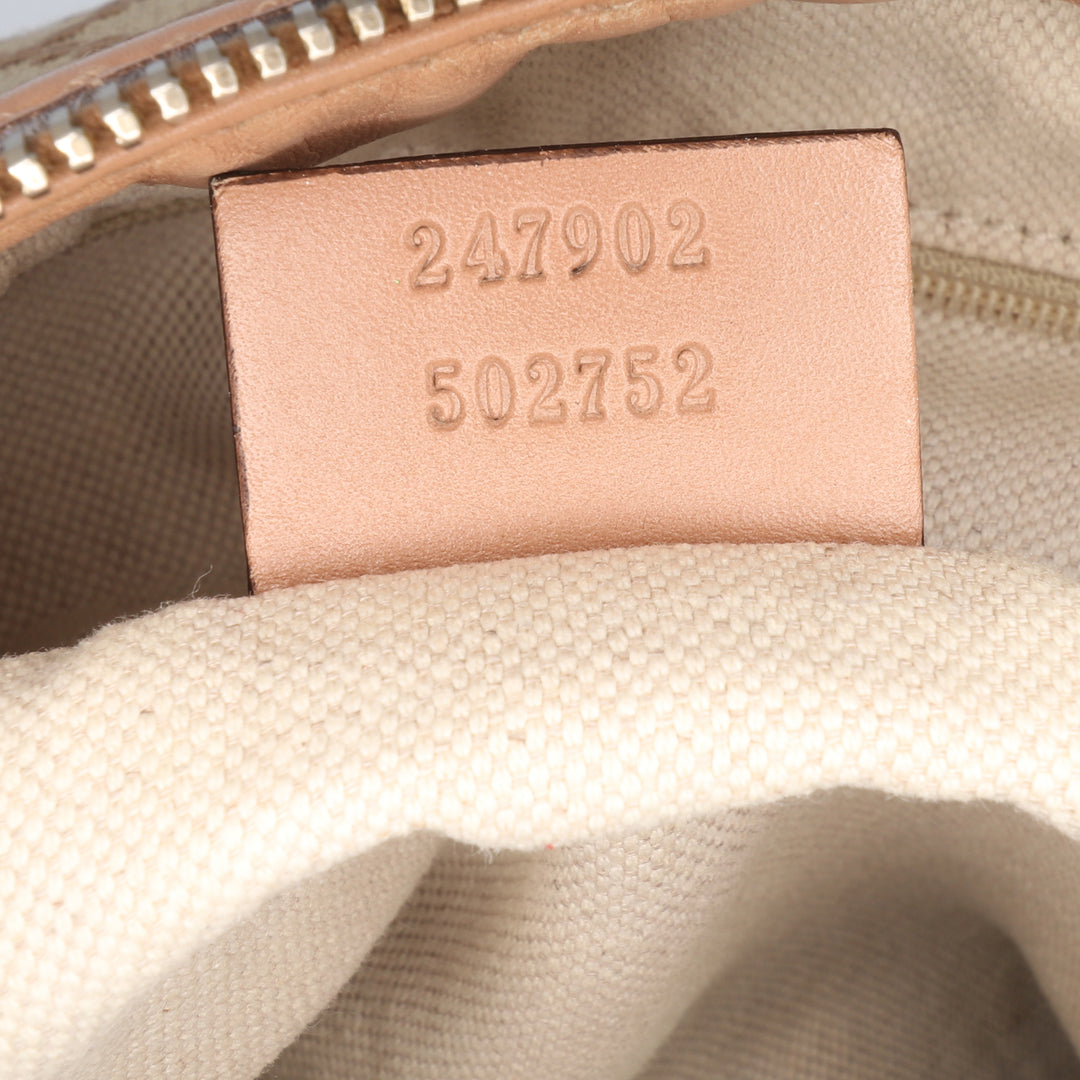 Diamante Canvas Sukey Satchel Brown - Gaby Paris