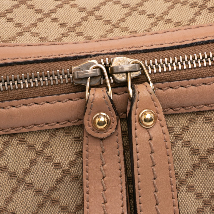 Diamante Canvas Sukey Satchel Brown - Gaby Paris