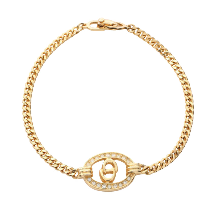 Dior plaqué CD Strass Bracelet