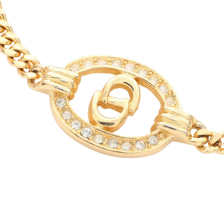 Dior plaqué CD Strass Bracelet