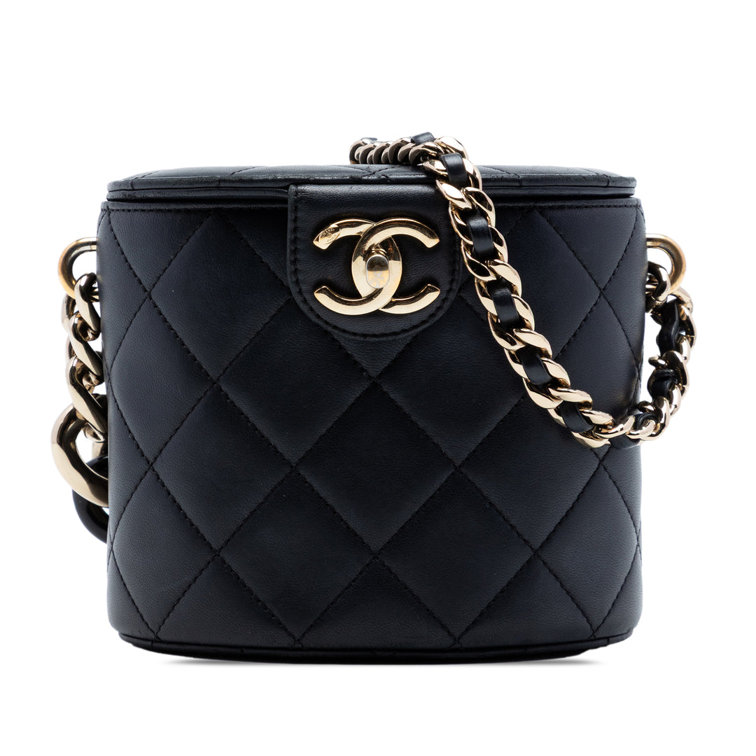 Chanel CC Cuir d’agneau Elegant Chain Vanity