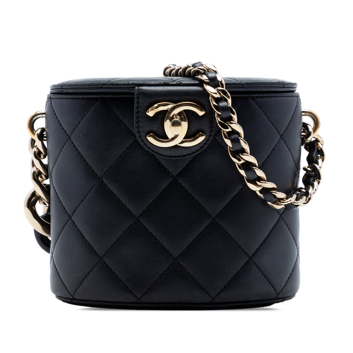 Chanel CC Cuir d’agneau Elegant Chain Vanity