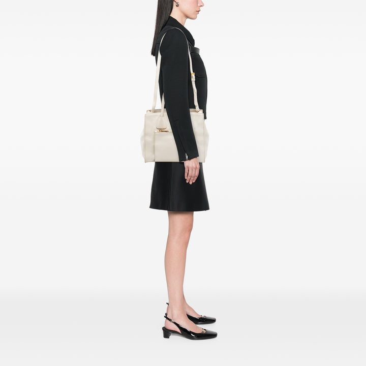 Prada Vitello Daino Poche avant Open Cabas Cuir