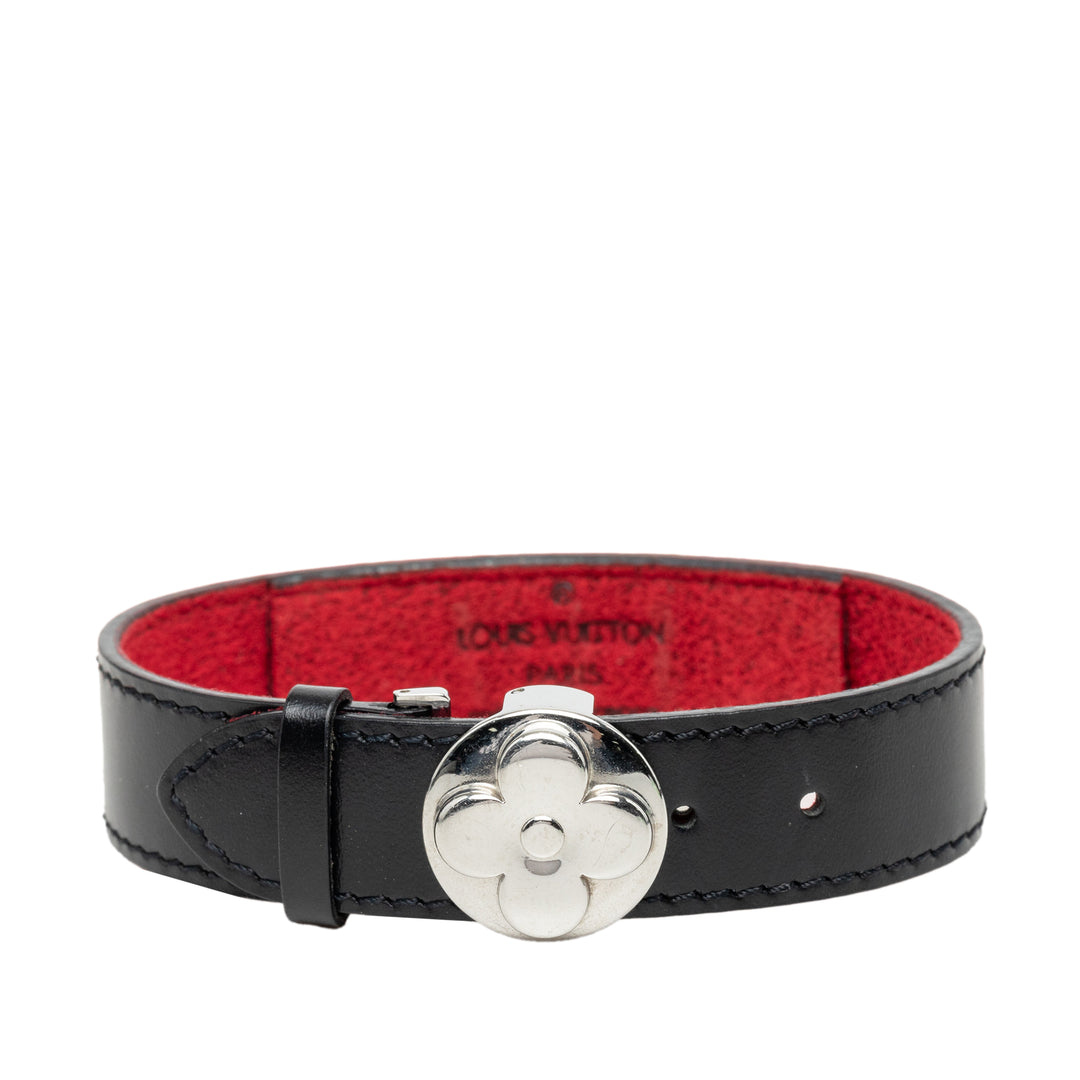 Mat Wish Bracelet Monogram Noir