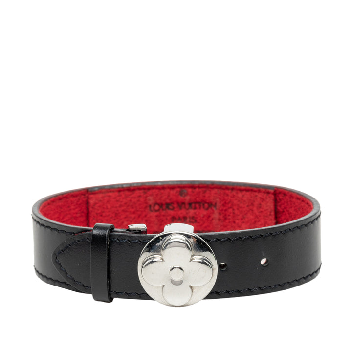 Mat Wish Bracelet Monogram Noir