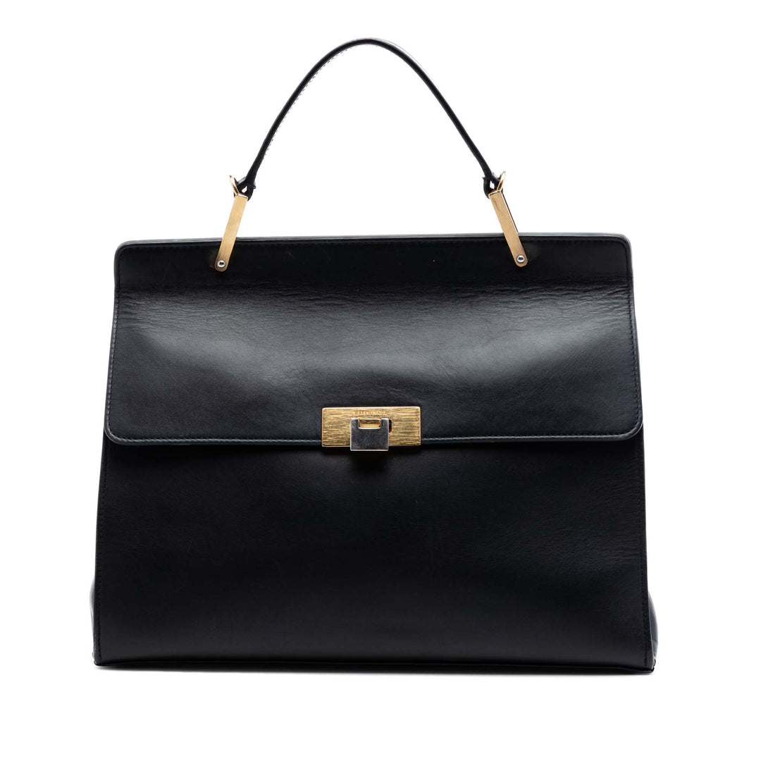 Balenciaga Cuir Le Dix Cartable sac à anse supérieure