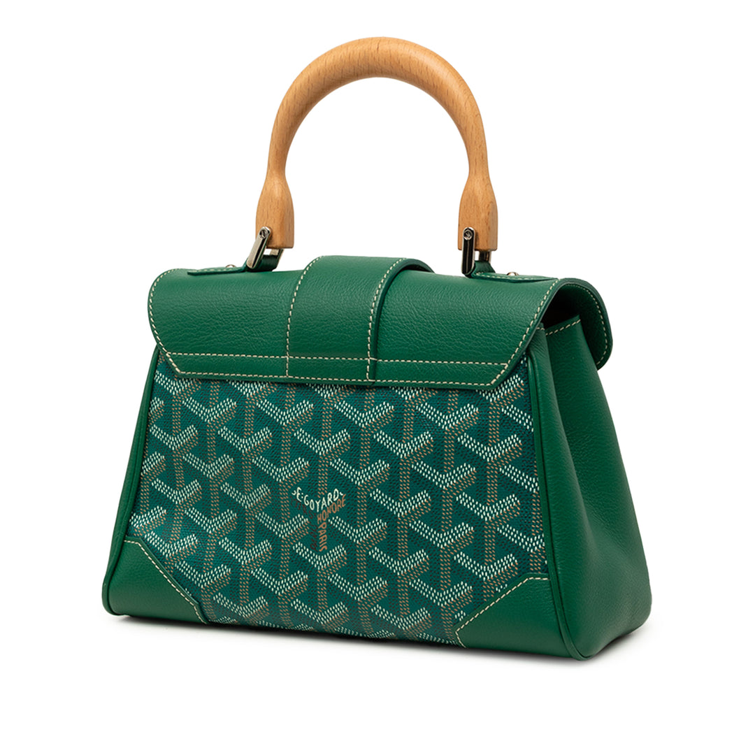 Goyard Sac à main Saigon Souple Goyardine Mini Vert – vue 2 – GABY PARIS