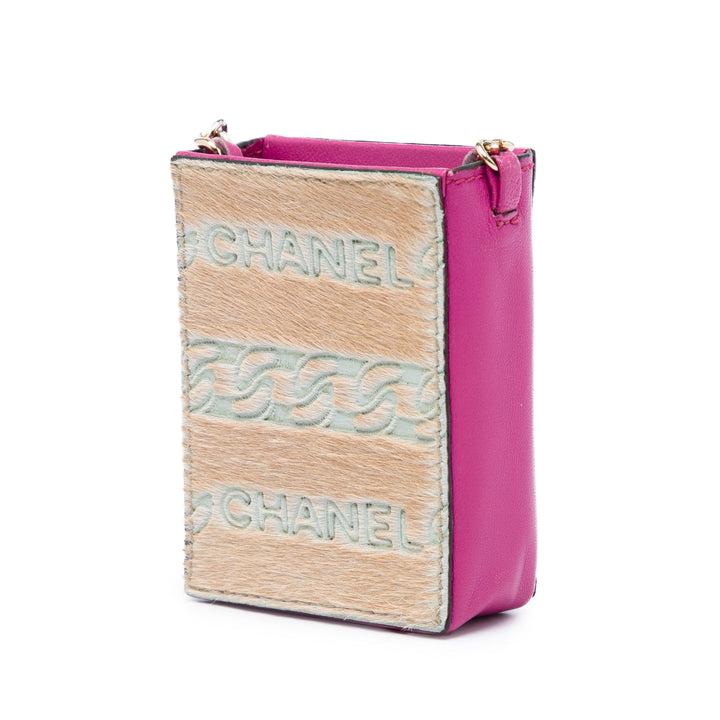 Chanel Pony Hair Cigarette Étui Cuir d'agneau Rose – vue 2 – GABY PARIS