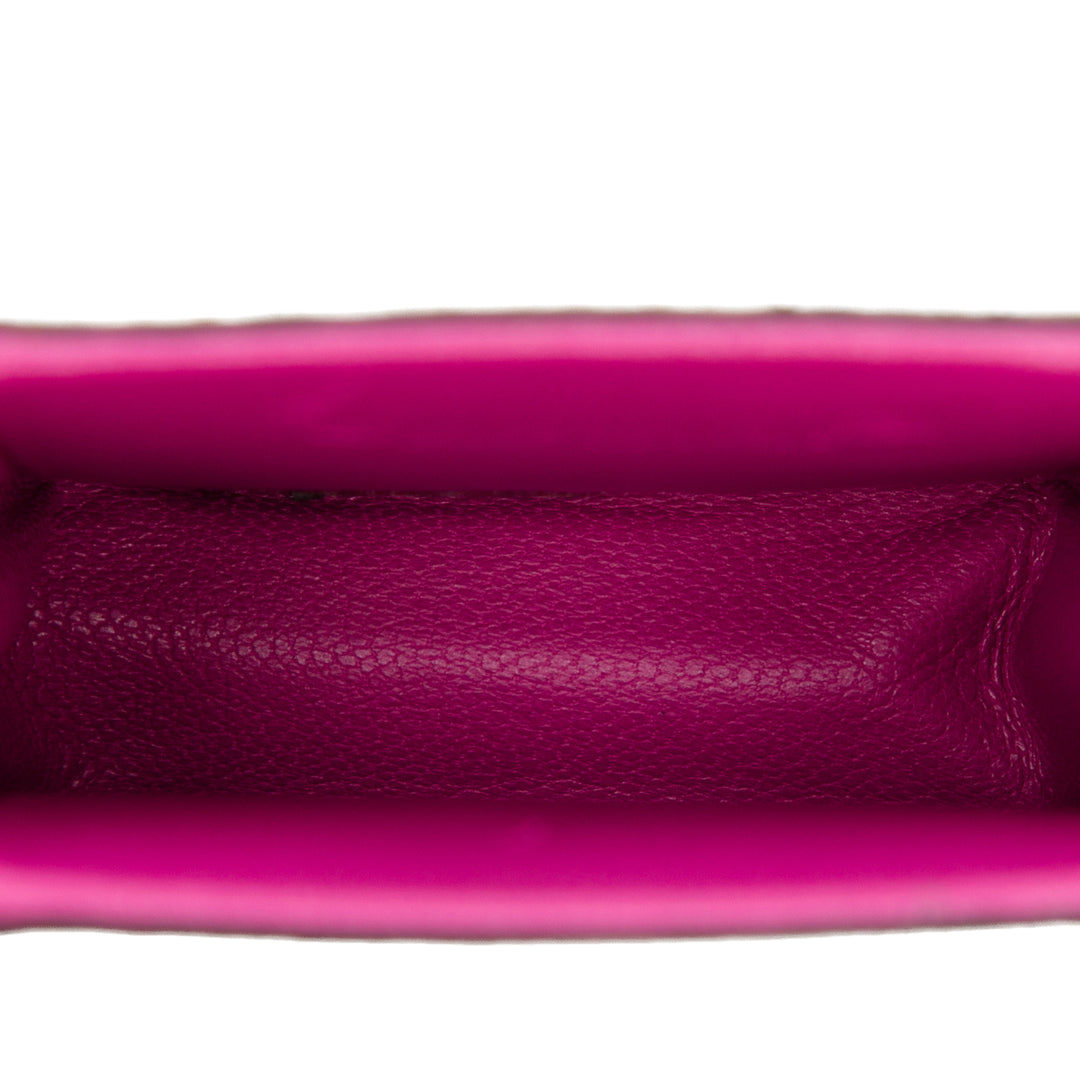 Chanel Pony Hair Cigarette Étui Cuir d'agneau Rose – vue 4 – GABY PARIS