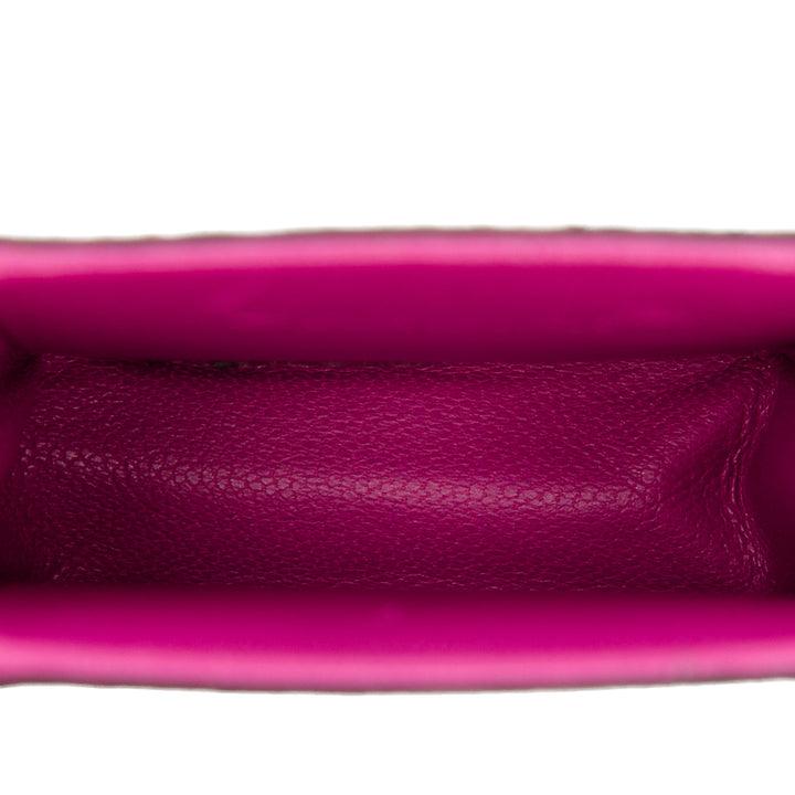 Chanel Pony Hair Cigarette Étui Cuir d'agneau Rose – vue 4 – GABY PARIS