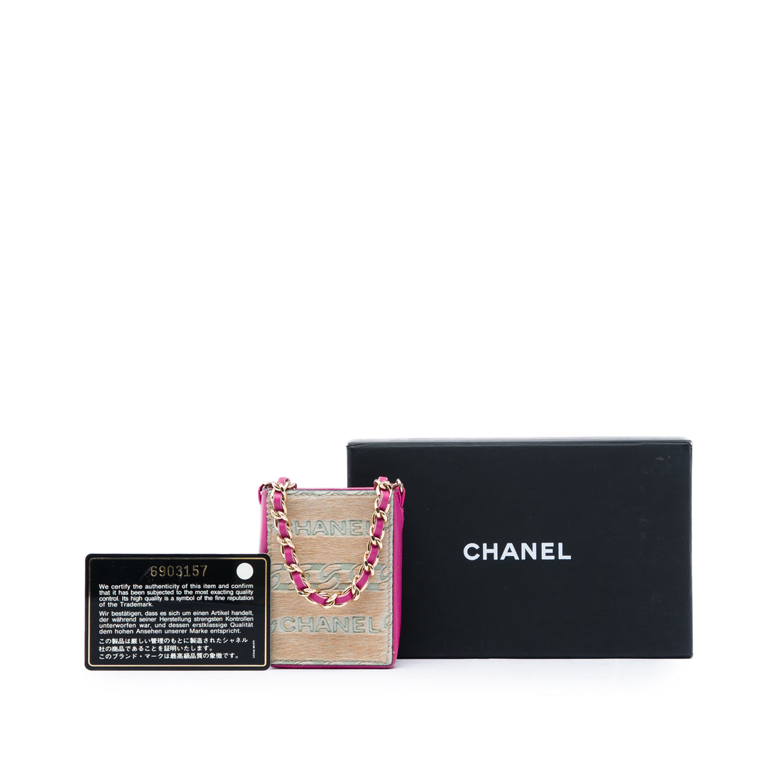 Chanel Pony Hair Cigarette Étui Cuir d'agneau Rose – vue 6 – GABY PARIS