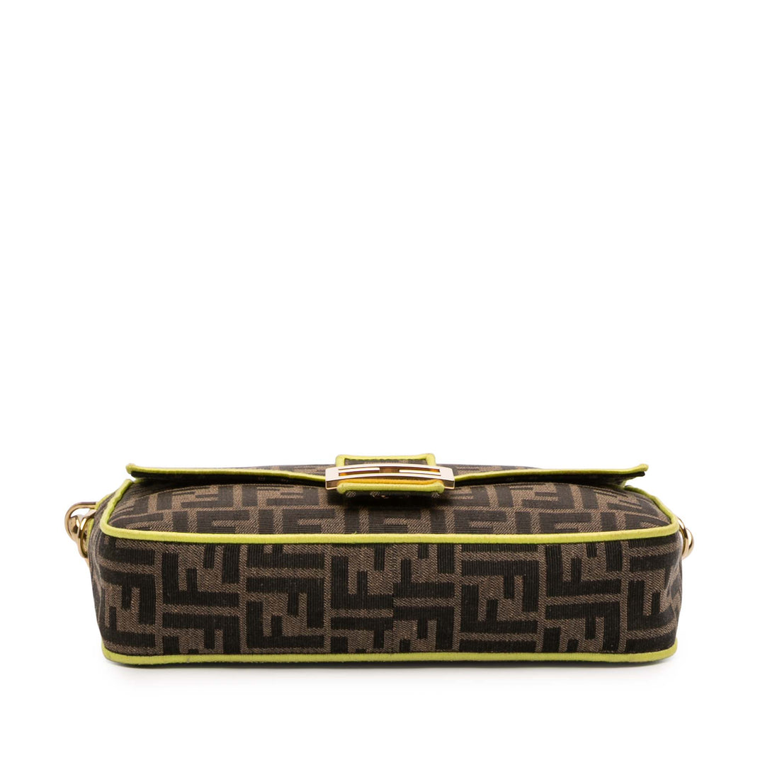 Fendi Zucca Embroidered Toile Baguette Sac cartable Marron – GABY PARIS Authentique