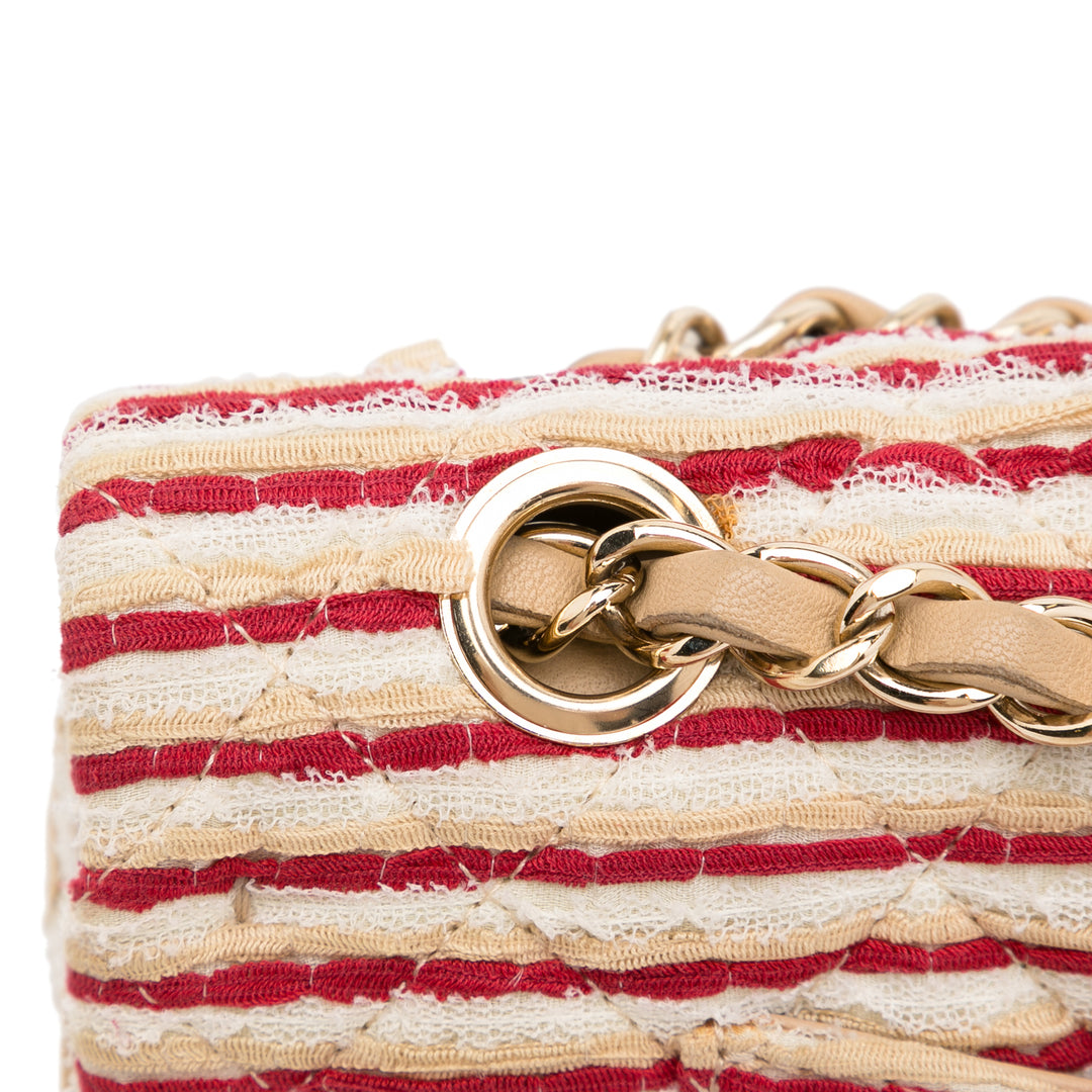 Medium Classic Jersey Coco Sailor Double Flap Red - Gaby Paris