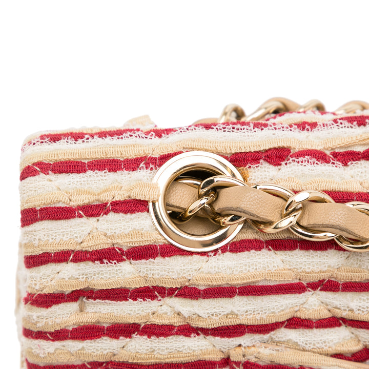 Medium Classic Jersey Coco Sailor Double Flap Red - Gaby Paris