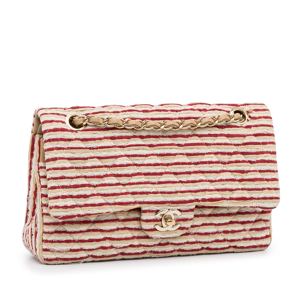 Medium Classic Jersey Coco Sailor Double Flap Red - Gaby Paris