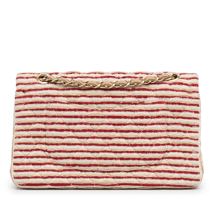 Medium Classic Jersey Coco Sailor Double Flap Red - Gaby Paris
