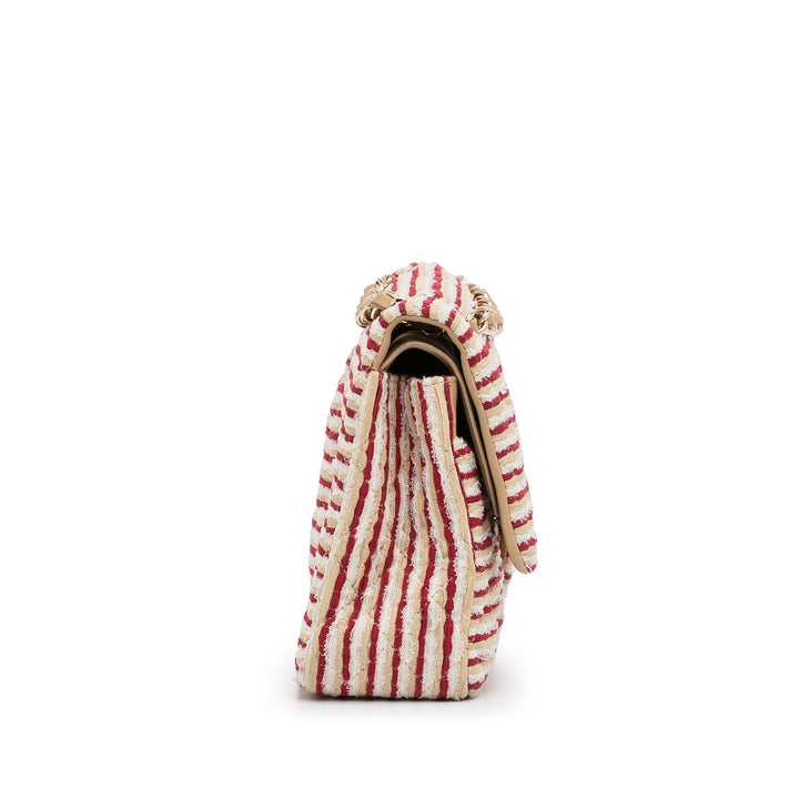 Medium Classic Jersey Coco Sailor Double Flap Red - Gaby Paris