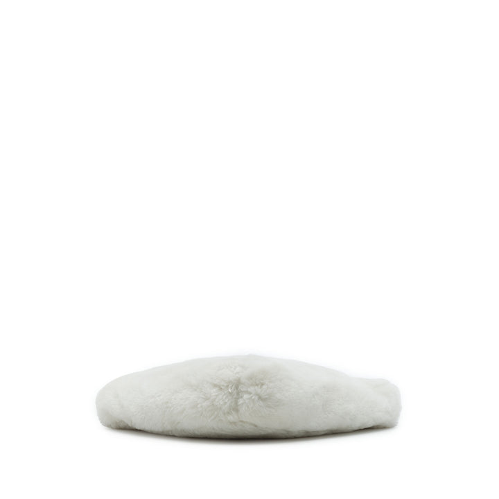 Prada Sac à main Shearling Triangle Matière naturelle Mini Blanc – vue 3 – GABY PARIS