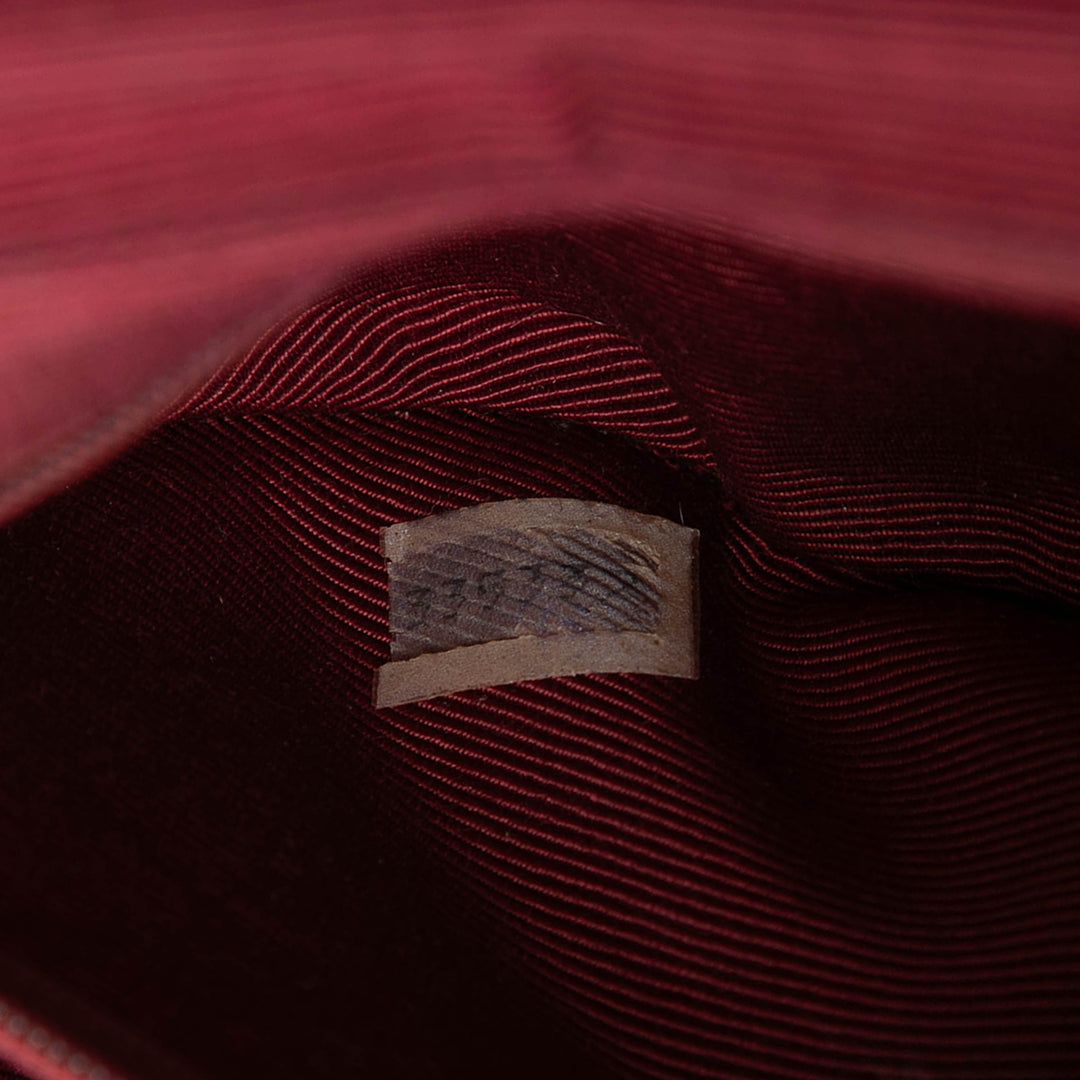 Chanel CC Matelassé Velours Half Moon à rabat