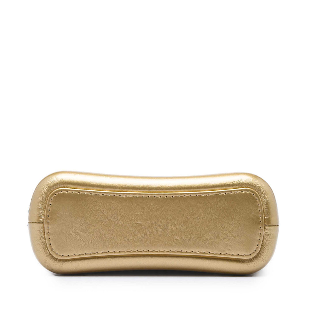 Métallisé Gabrielle Sac Petit Tweed Doré