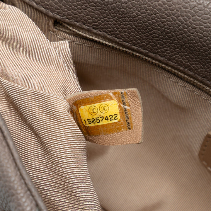 Chanel CC Caviar Wild Stitch Flap Gris