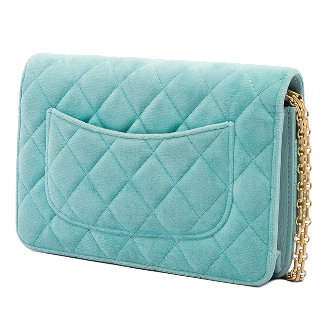 Chanel Sac bandoulière Matelassé Reissue 2.55 Wallet on Chain Bleu – vue 2 – GABY PARIS