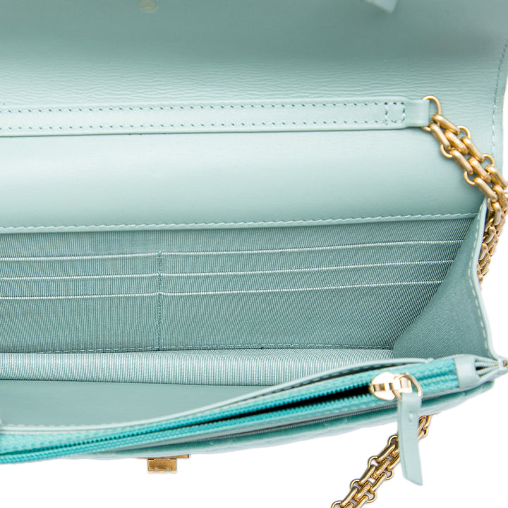 Chanel Sac bandoulière Matelassé Reissue 2.55 Wallet on Chain Bleu – vue 4 – GABY PARIS