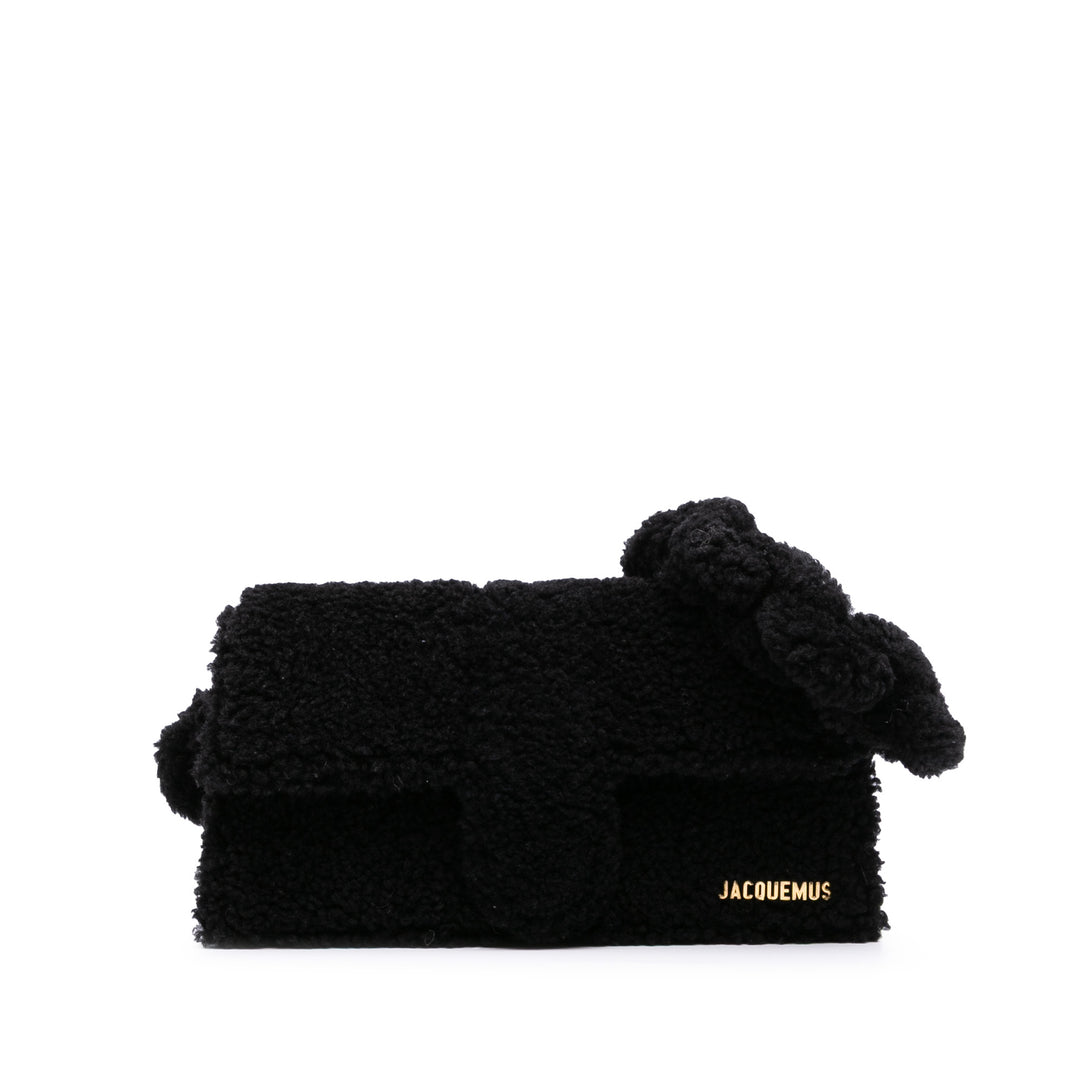 Shearling Le Bambidou Shoulder Bag Black - Gaby Paris