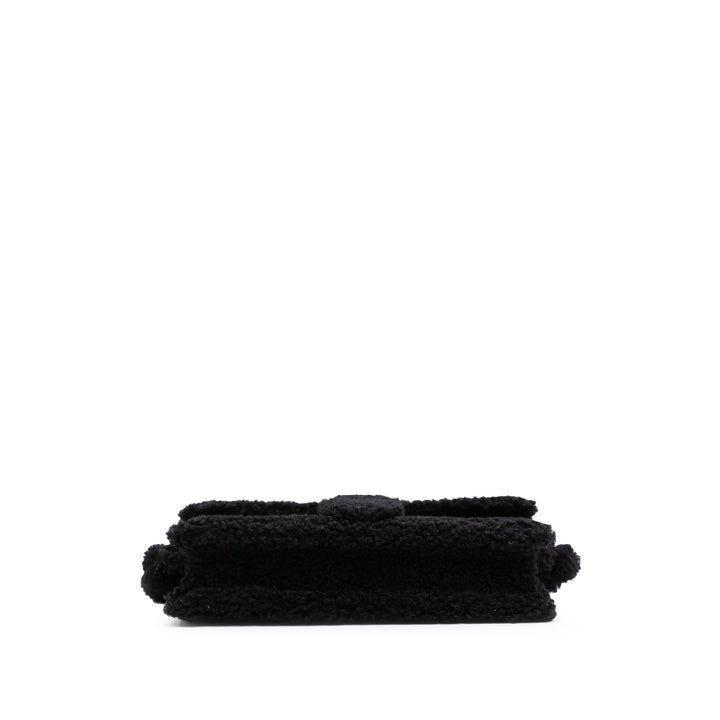 Shearling Le Bambidou Shoulder Bag Black - Gaby Paris