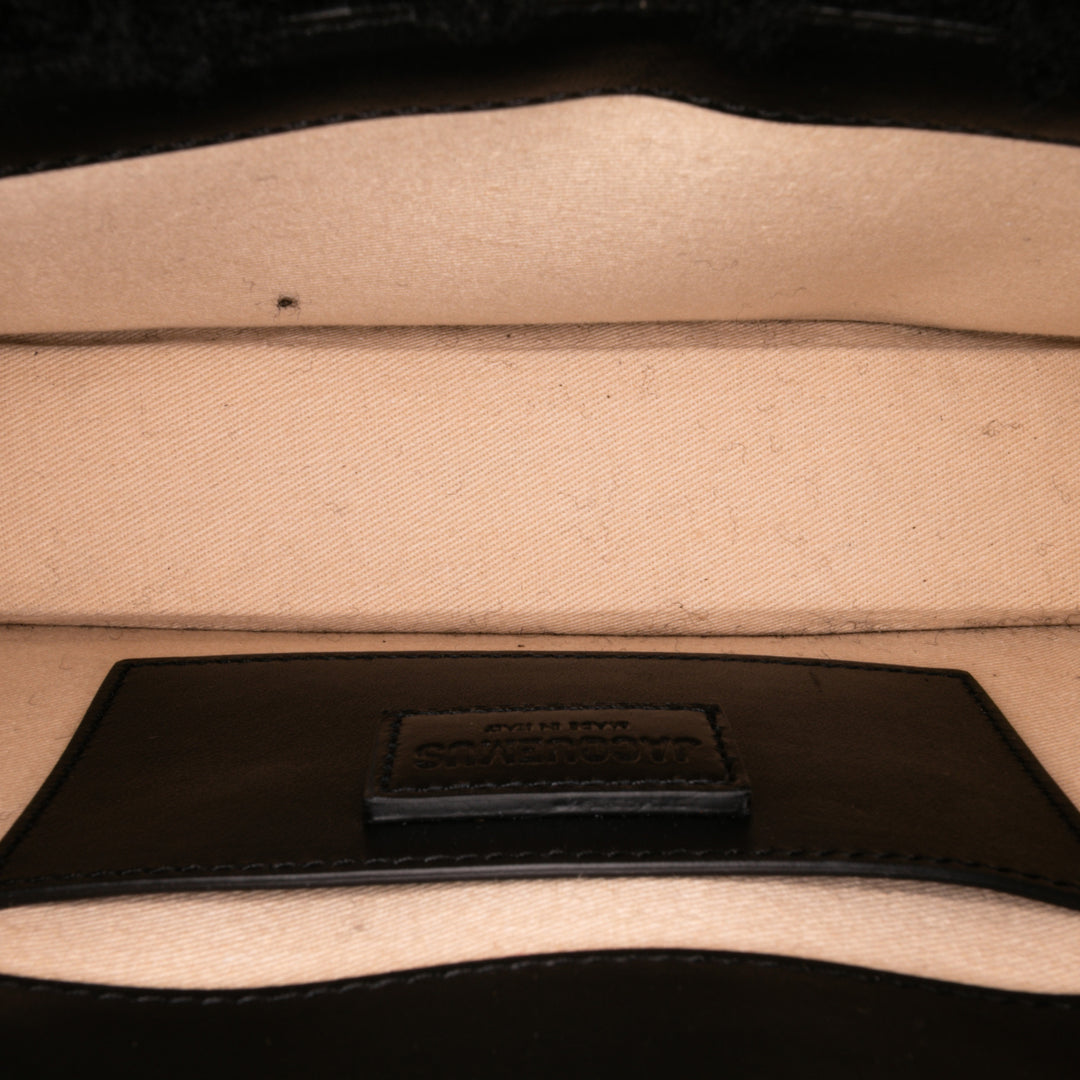 Shearling Le Bambidou Shoulder Bag Black - Gaby Paris