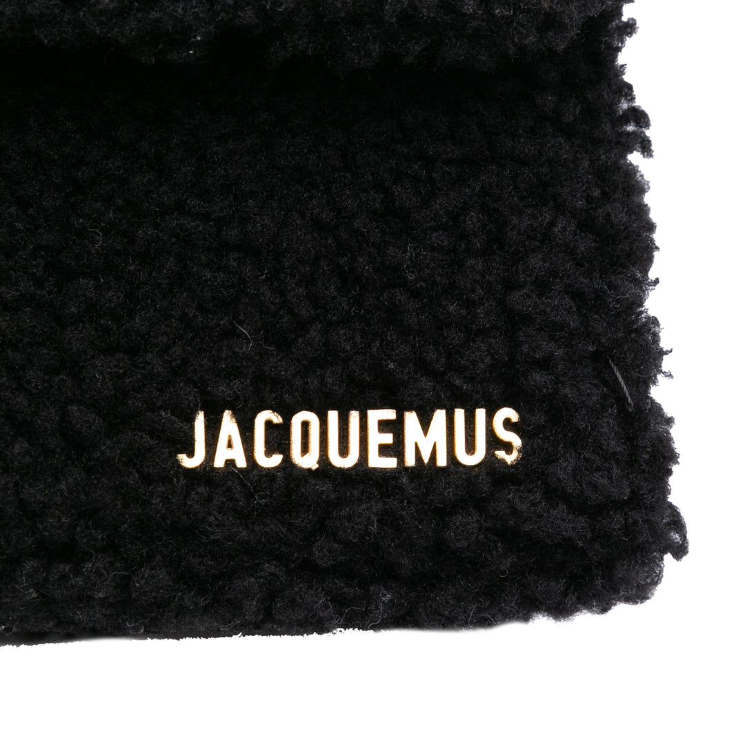 Shearling Le Bambidou Shoulder Bag Black - Gaby Paris