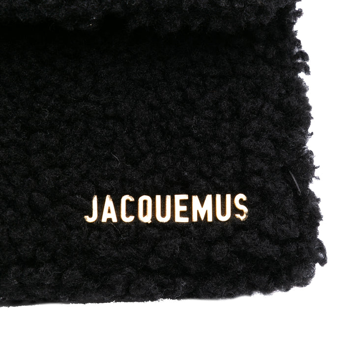 Shearling Le Bambidou Shoulder Bag Black - Gaby Paris