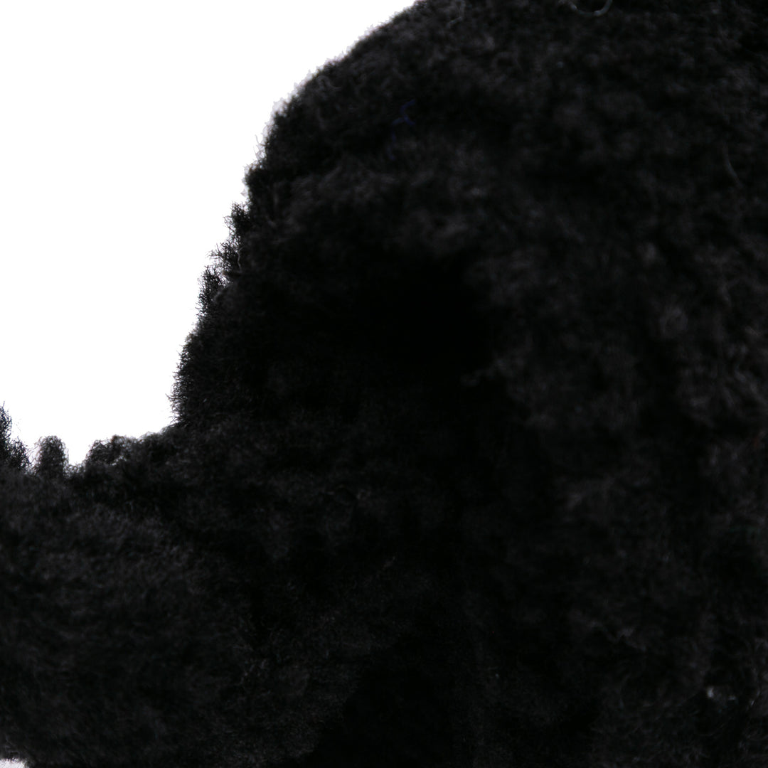 Shearling Le Bambidou Shoulder Bag Black - Gaby Paris