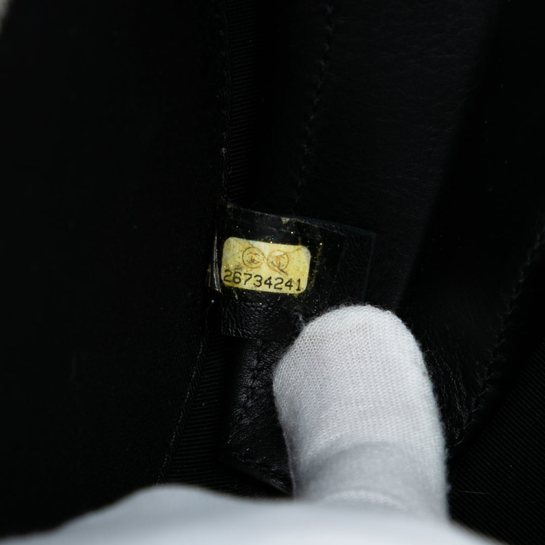 Chanel Cuir verni Cuir Rond As Earth Sac porté croisé