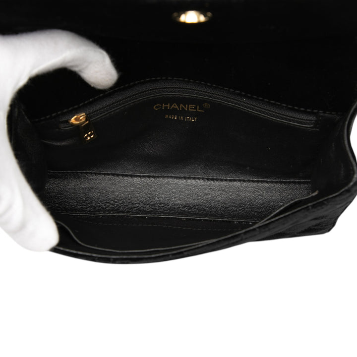 Chanel CC Matelassé Chaîne Sac Velours