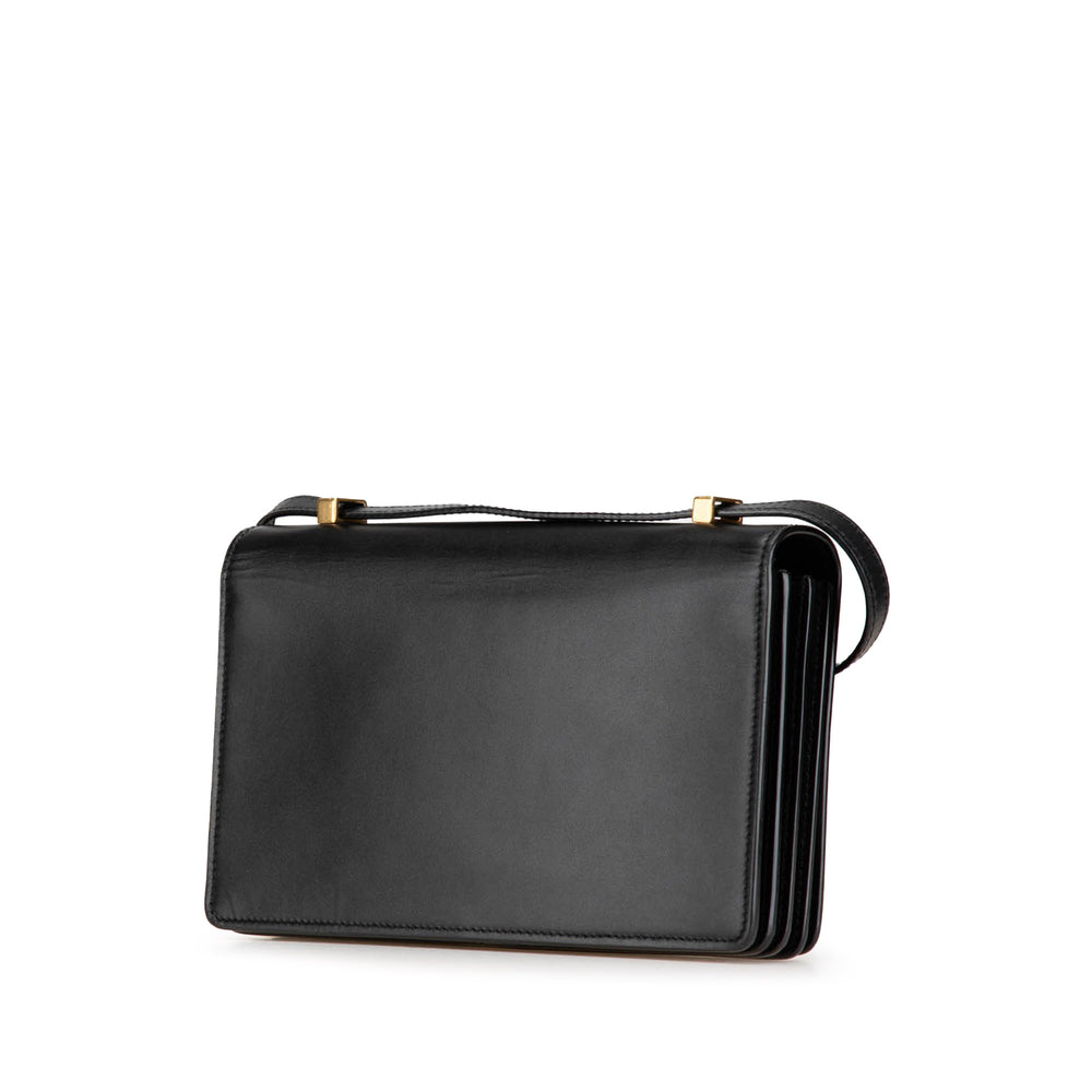 Small Calfskin Dylan Crossbody Black - Gaby Paris