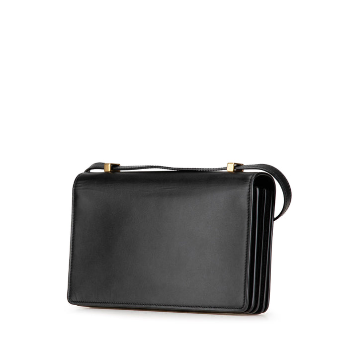 Small Calfskin Dylan Crossbody Black - Gaby Paris