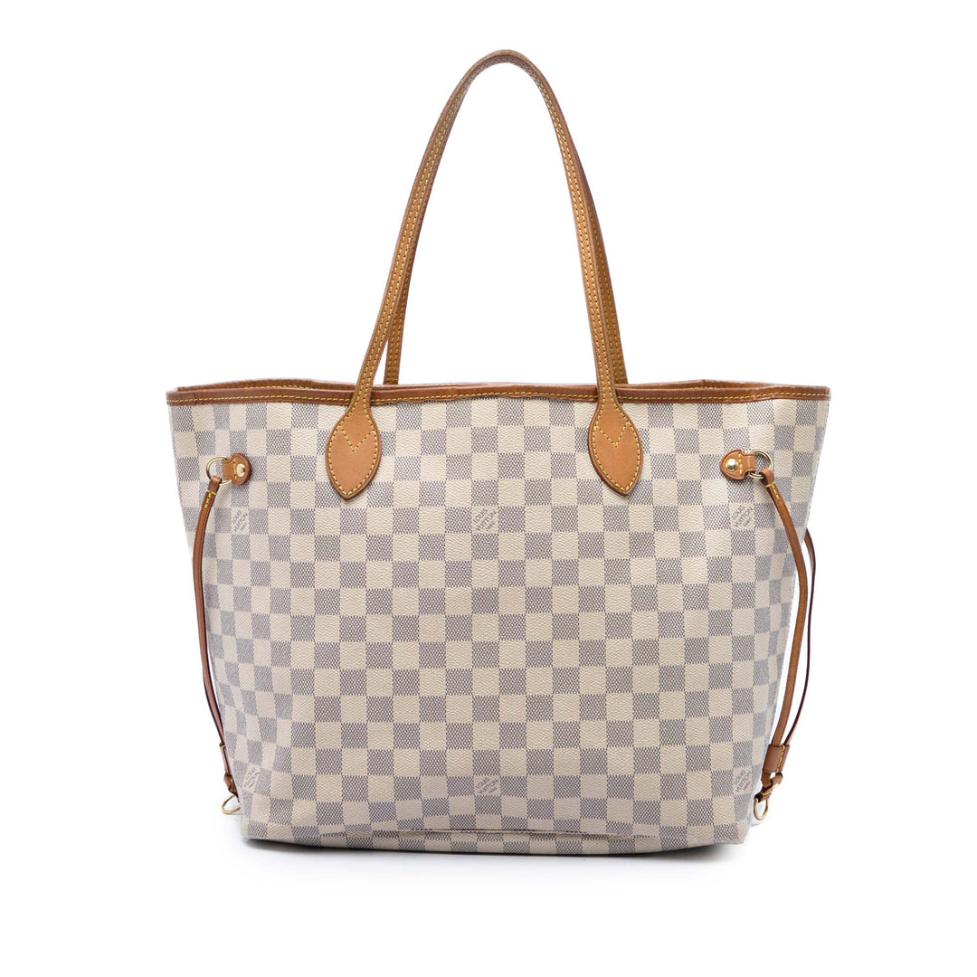 Neverfull MM Damier Azur Blanc