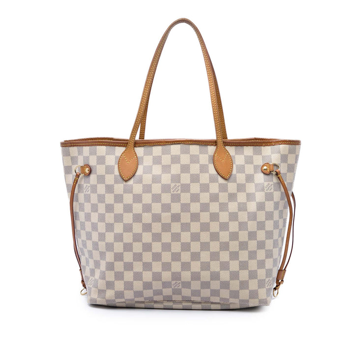 Neverfull MM Damier Azur Blanc