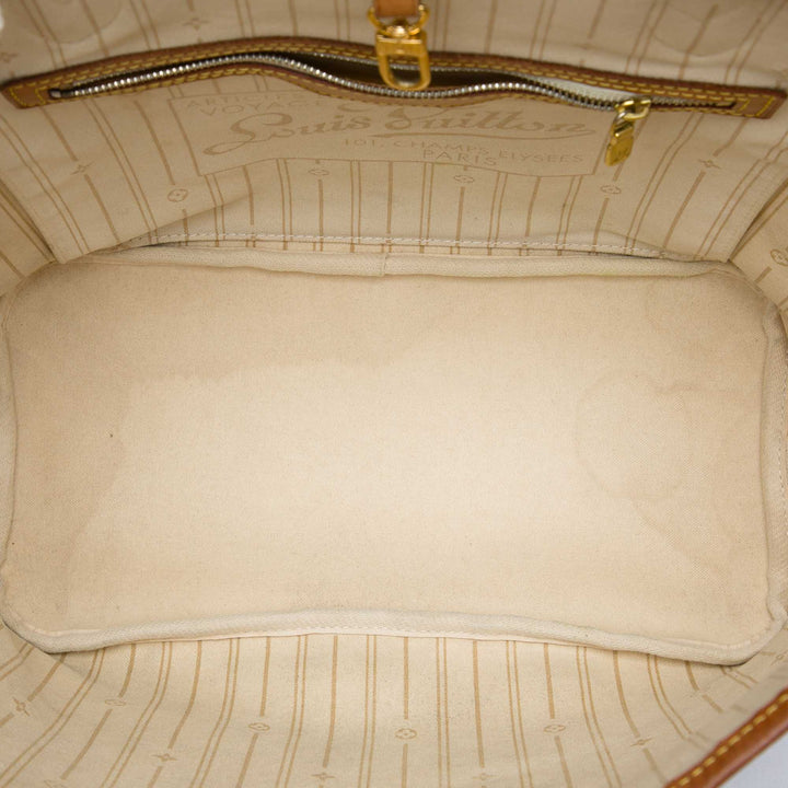 Neverfull MM Damier Azur Blanc