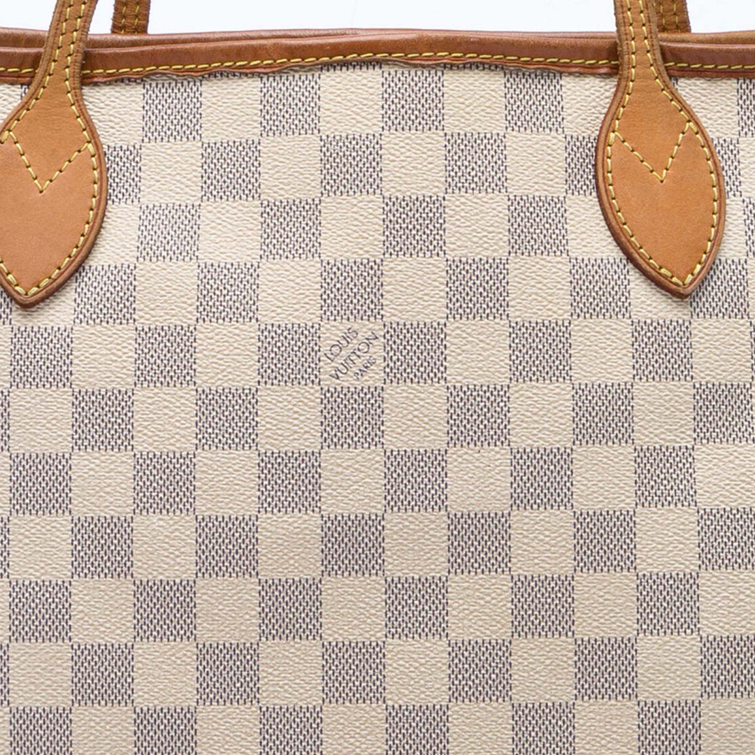 Neverfull MM Damier Azur Blanc