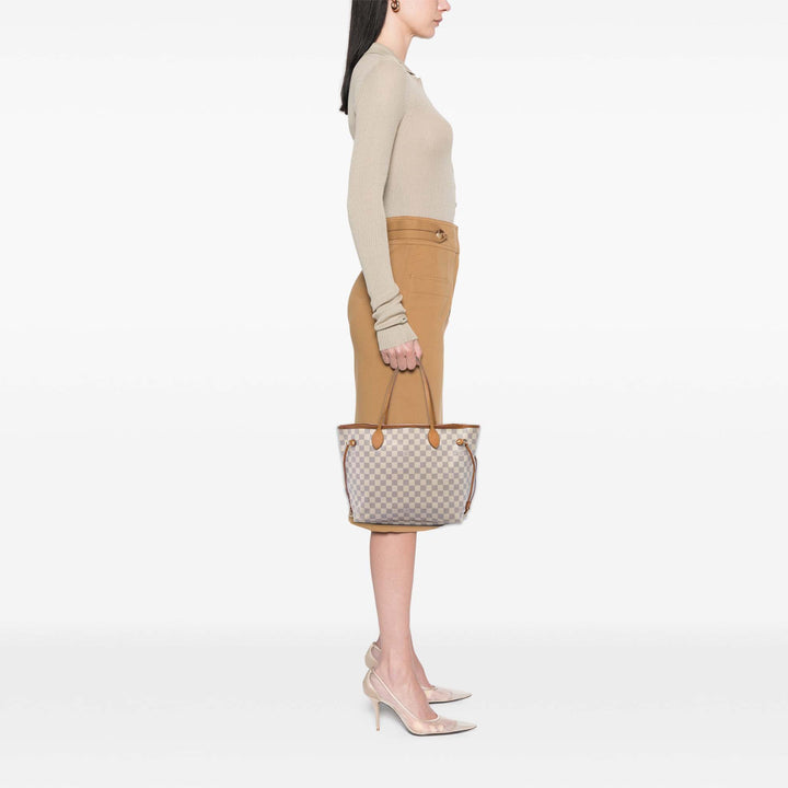 Neverfull MM Damier Azur Blanc
