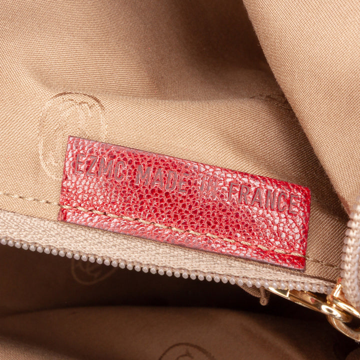 Medium Leather Marcello de Cartier Satchel Red - Gaby Paris