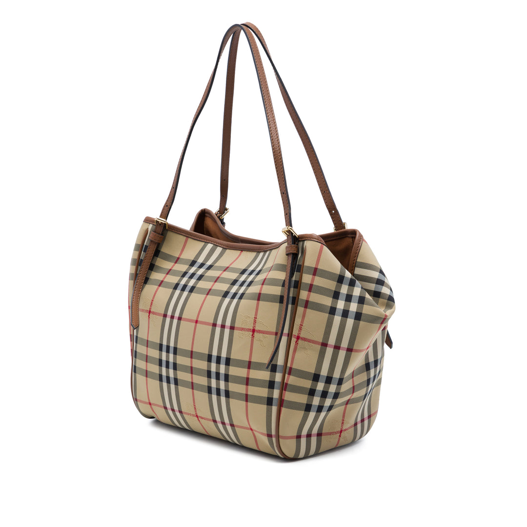 Haymarket Check Canterbury Cabas Petit Beige
